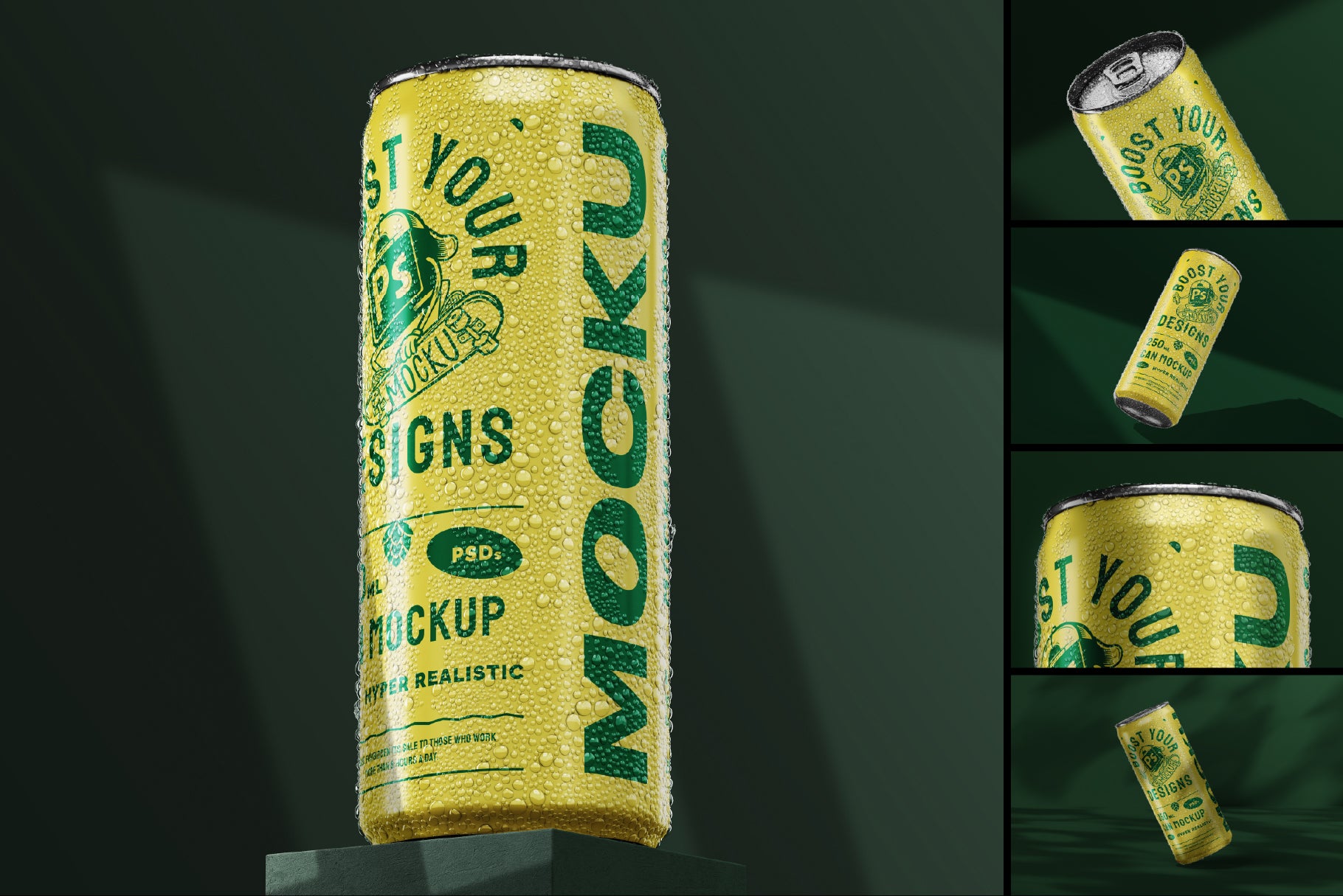 Can Mockup Pack – 250ml