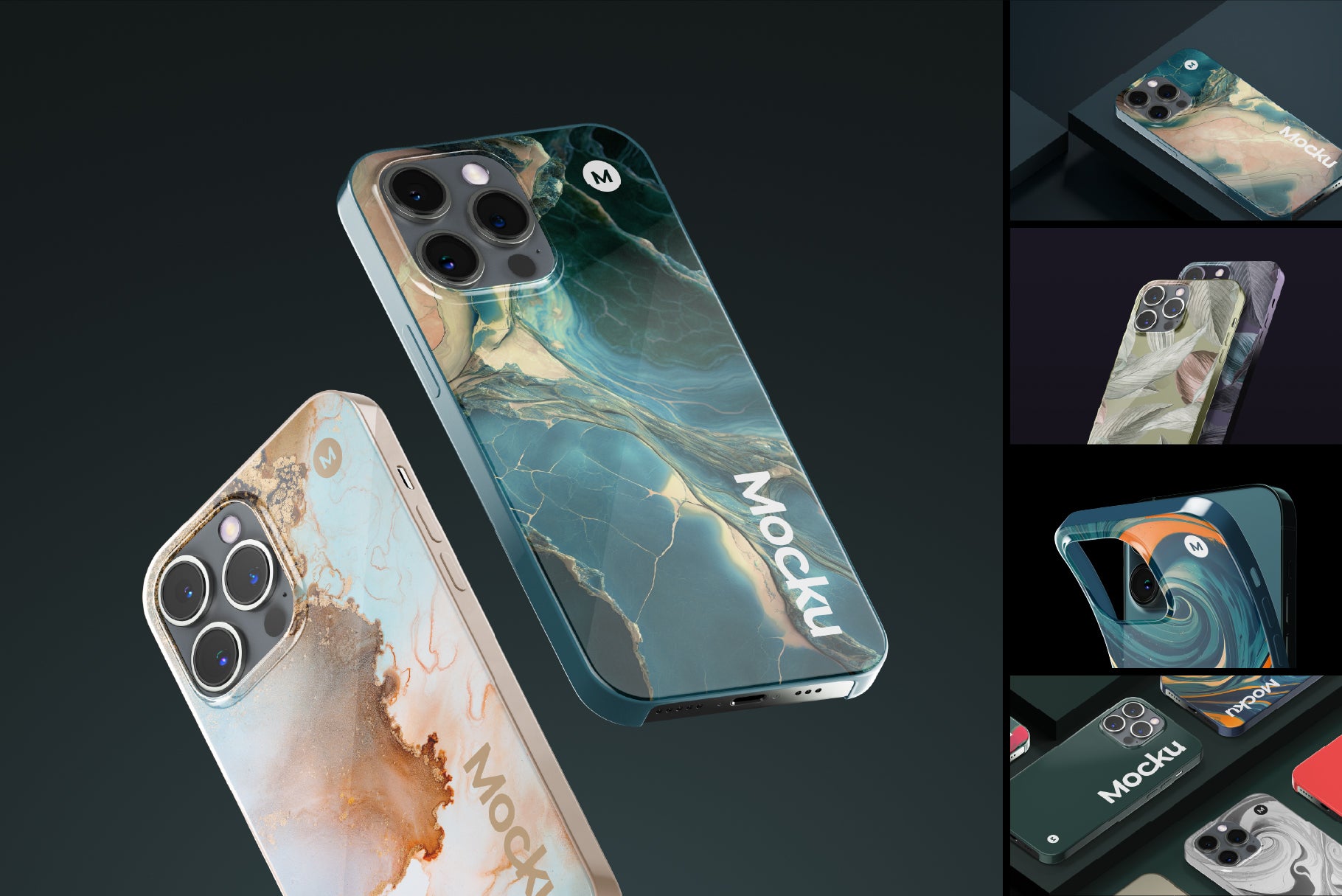 iPhone 14 PRO Solid Case Mockups