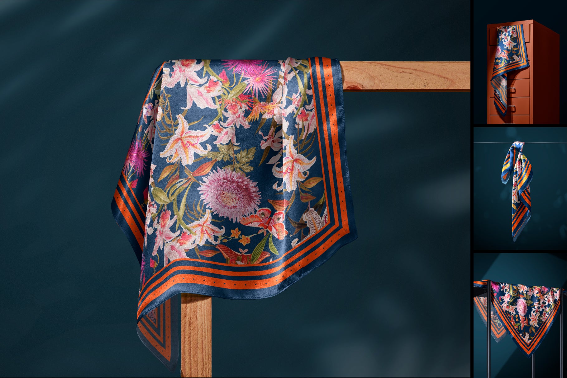 Silk Scarf Mockups - Studio Series 03