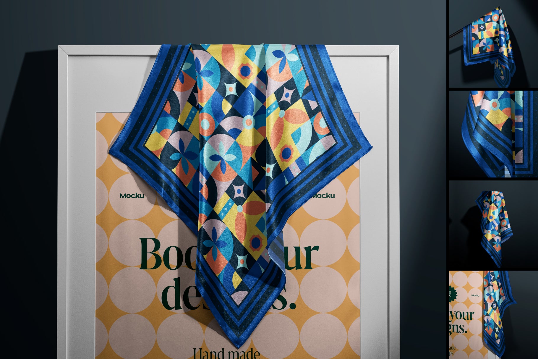 Silk Scarf Mockups - Studio Series 04