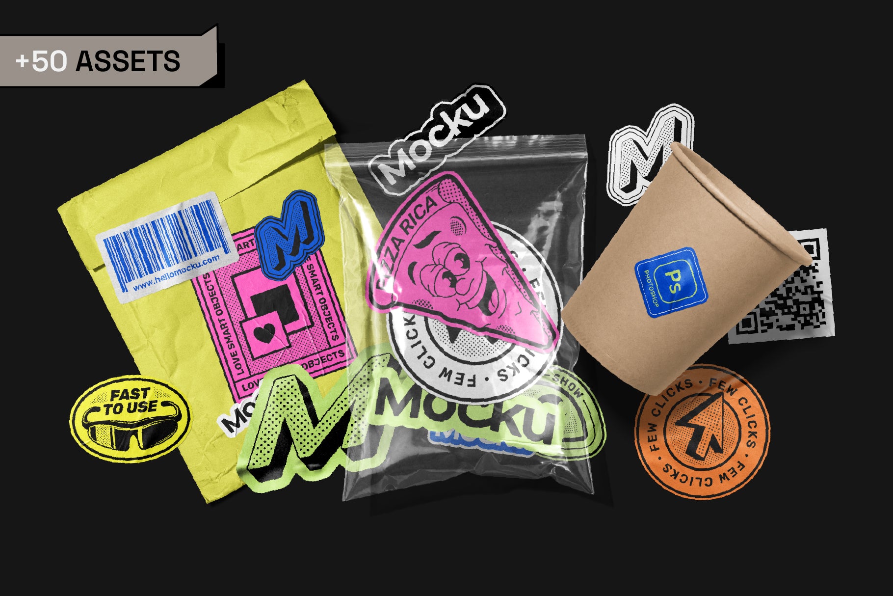 Sticker's Branding Mockup Bundle