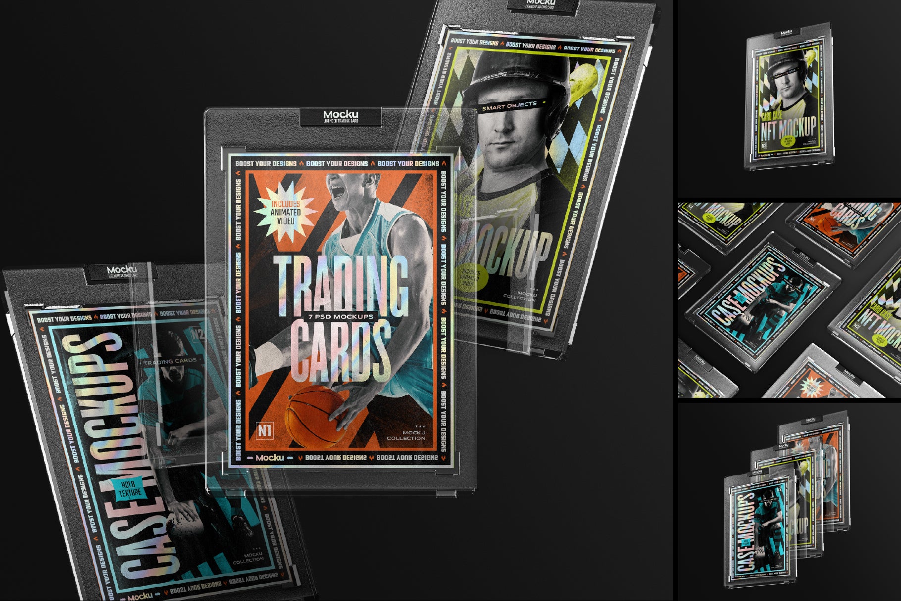 Trading Card Mockups - Vol. 1