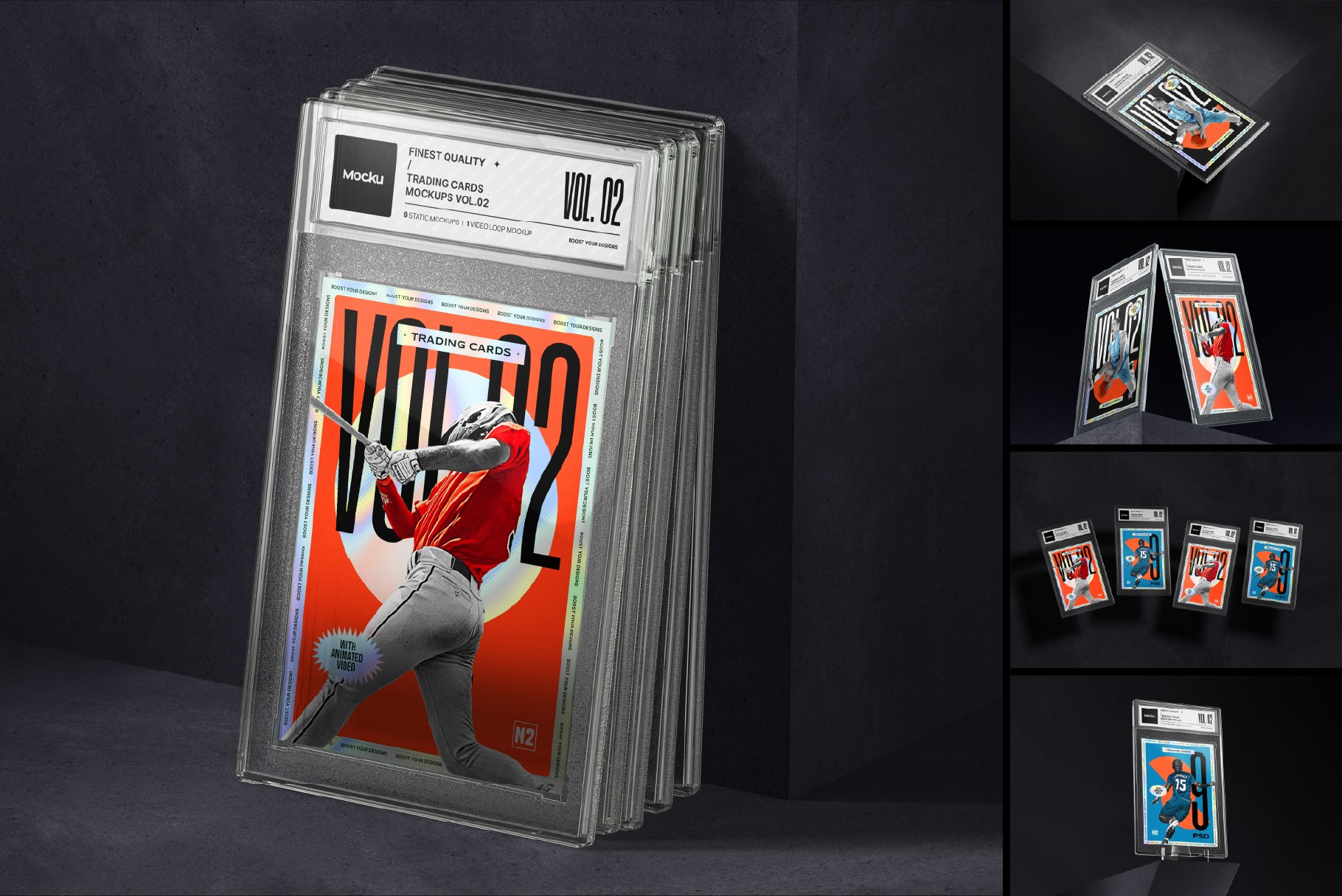 Trading Card Mockups - Vol. 2