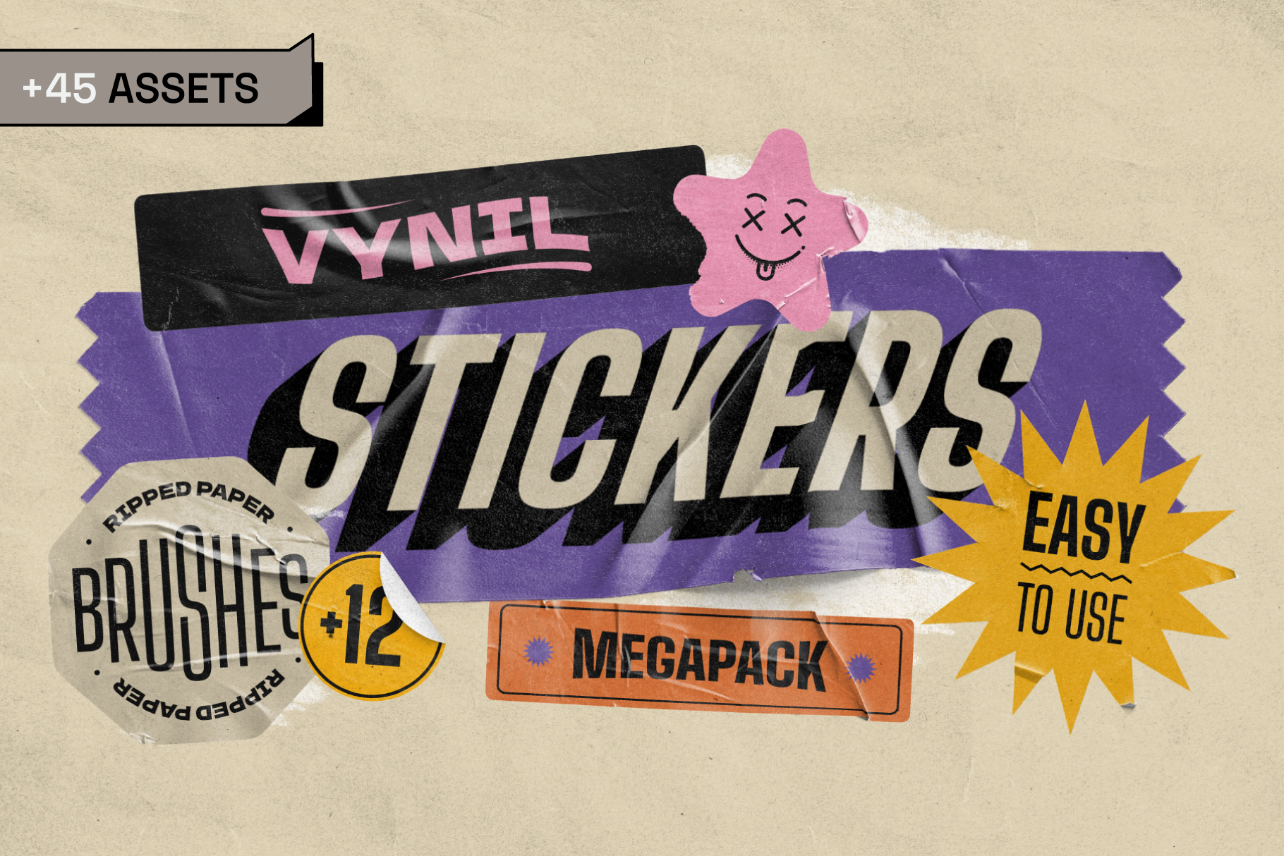 Vinyl Stickers Mockups