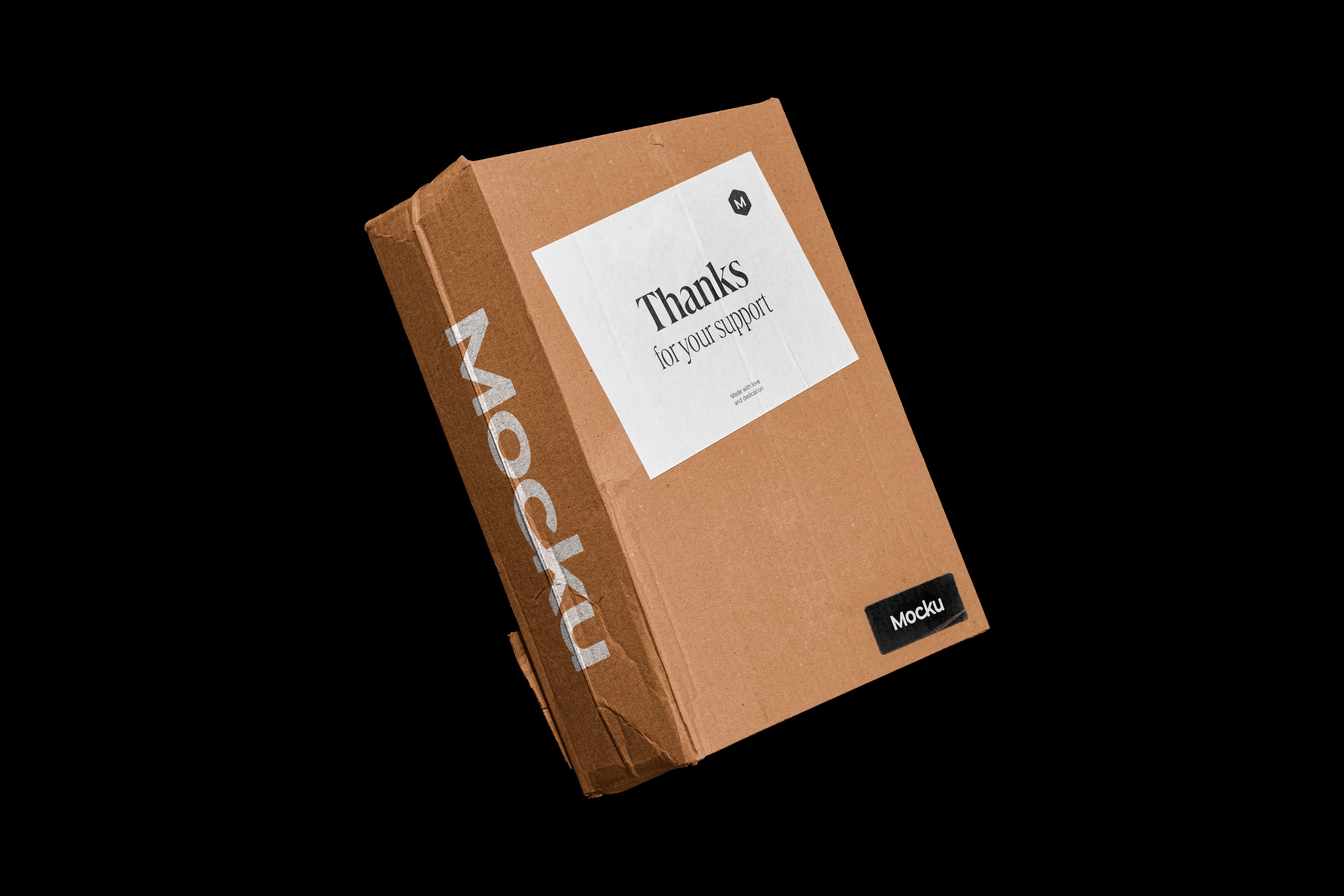 FREE Worn-Out Mailer Box Mockup