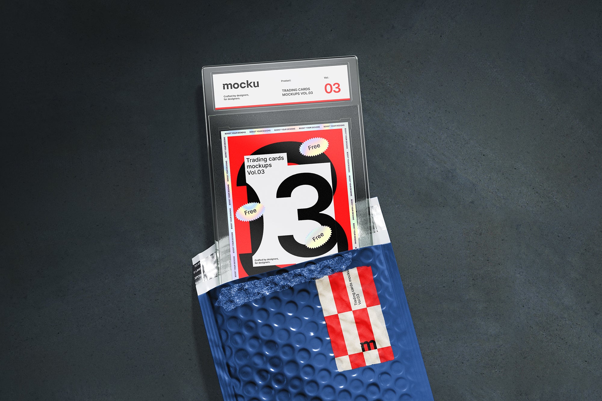 FREE Trading Card Mockups - Vol. 3 (DEMO)
