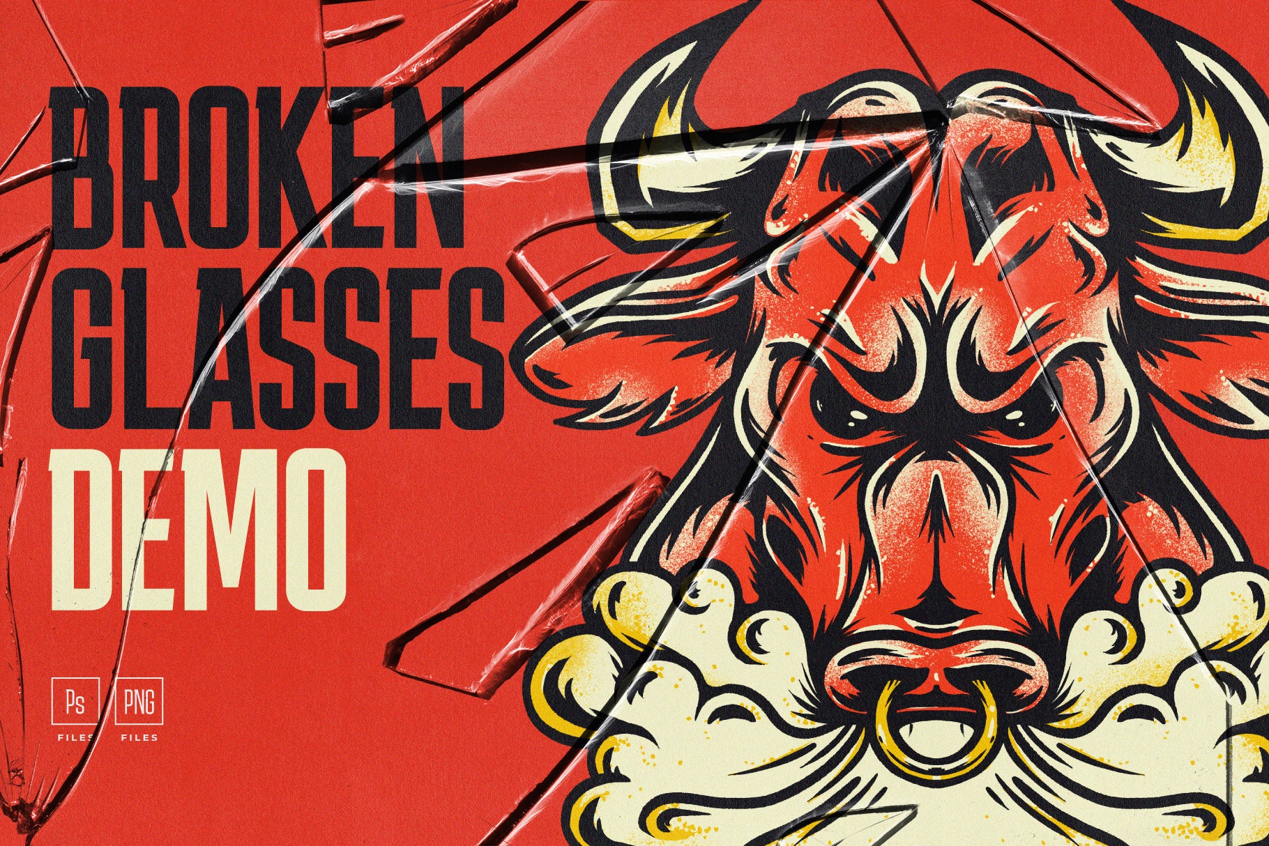 FREE Broken Glass Textures & Mockups (DEMO)