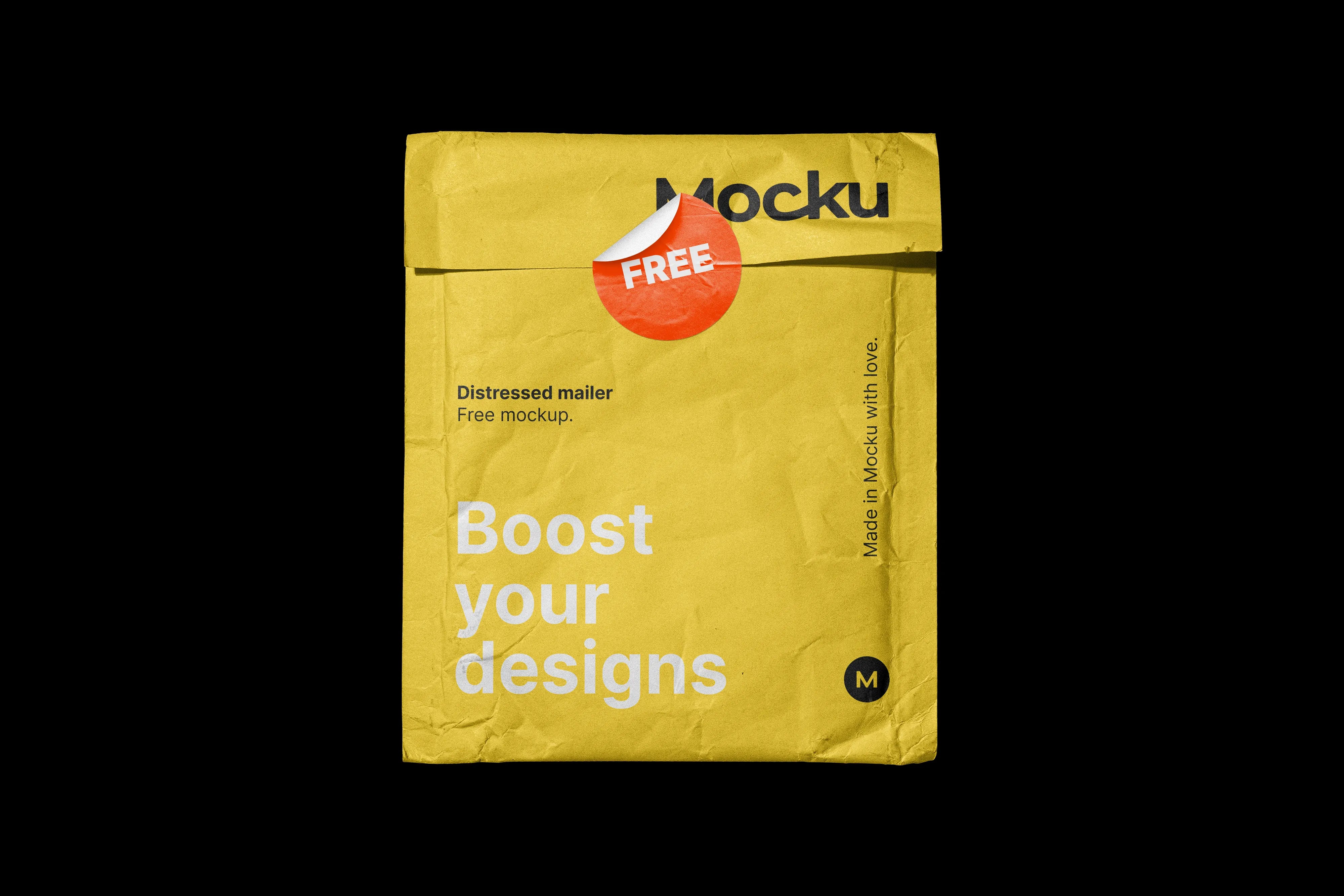 FREE Distressed Mailer Mockup