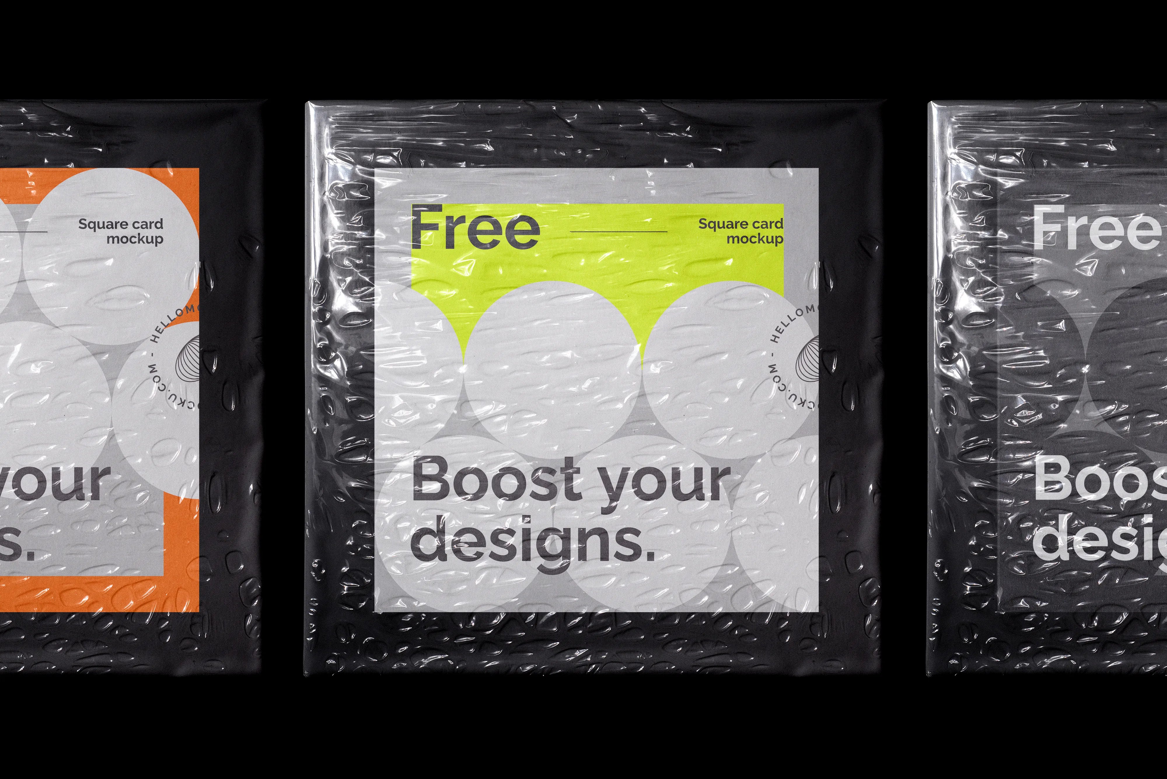 FREE Square Card with Plastic Bag