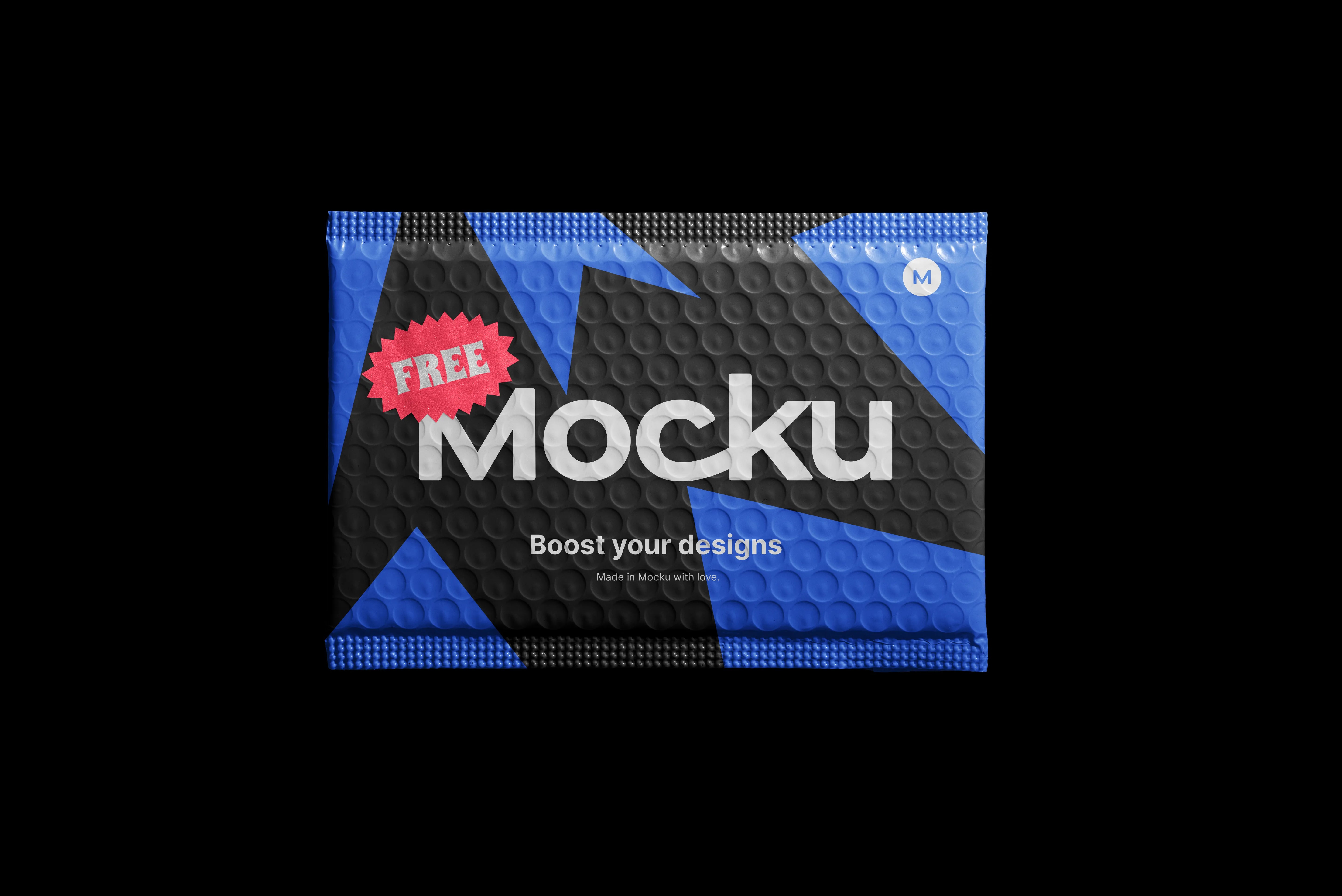 FREE Bubble Mailer with Stickers Mockup