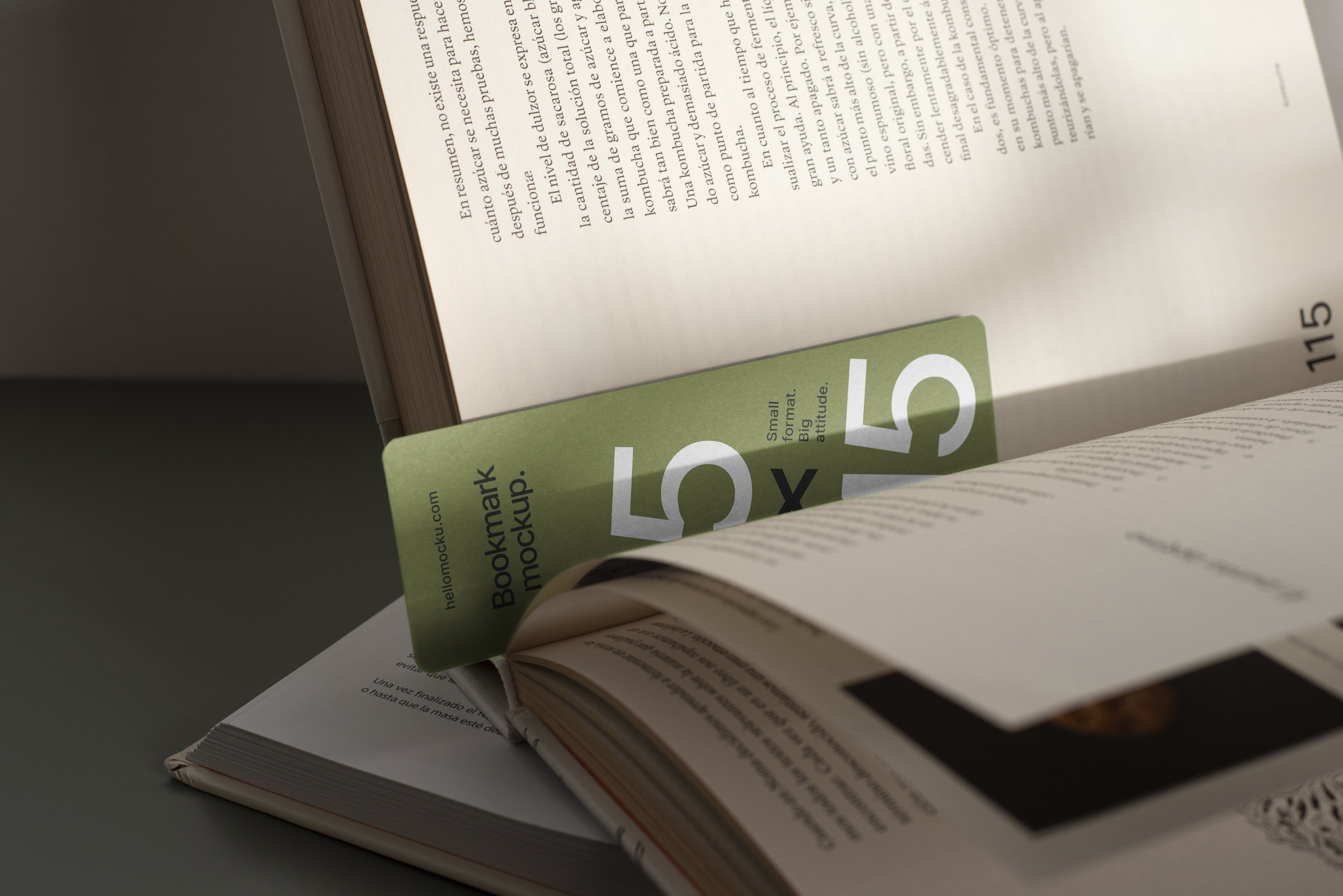 FREE Bookmark Mockup Set (DEMO A)
