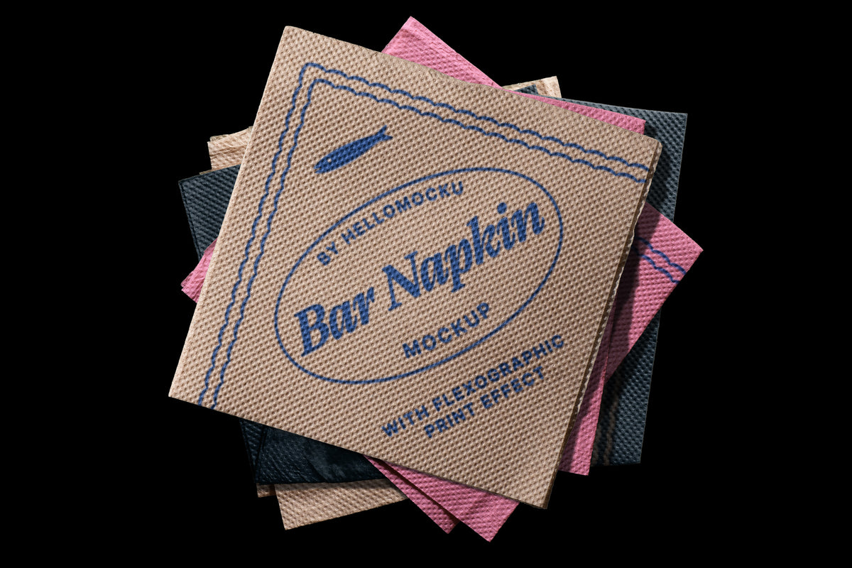 Bar Napkin Mockups 02