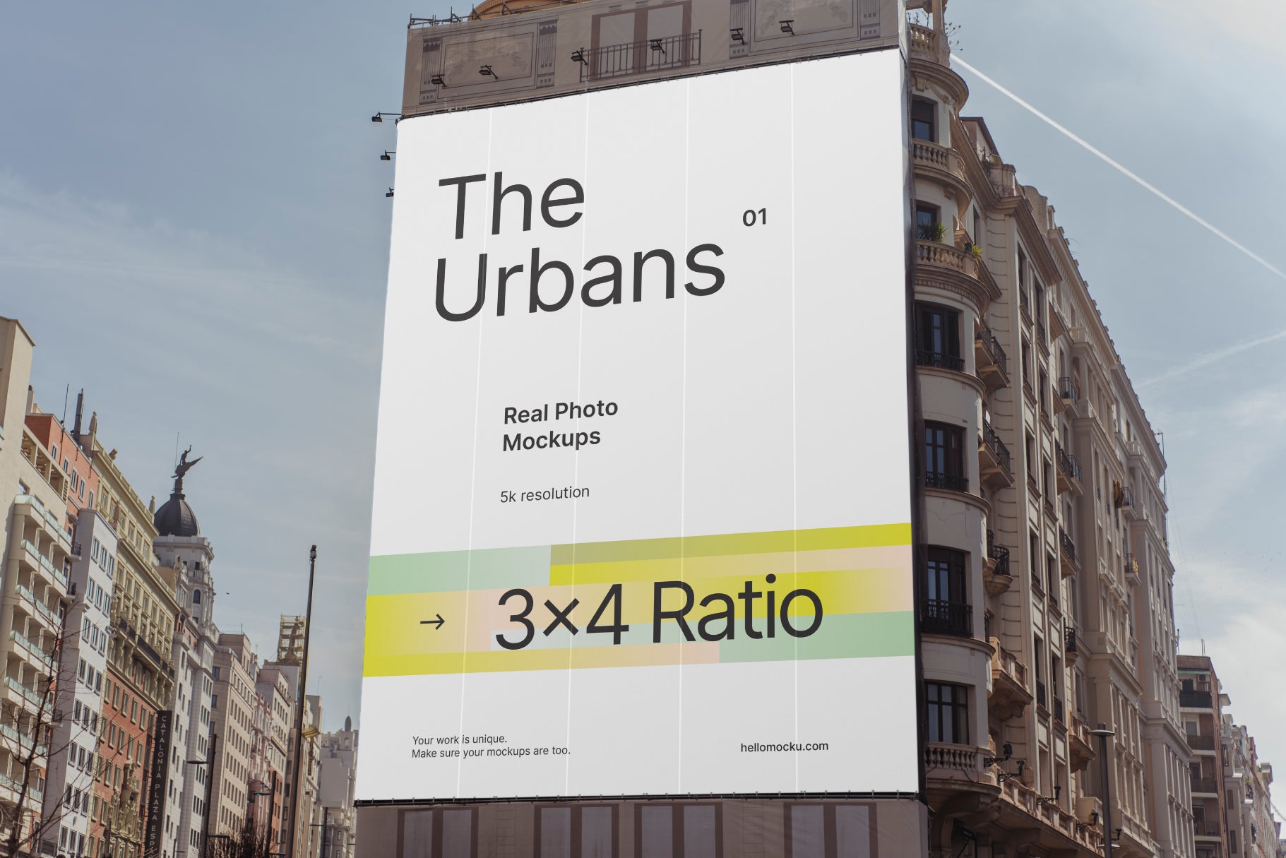 3x4 Giant Outdoor Banner Mockup