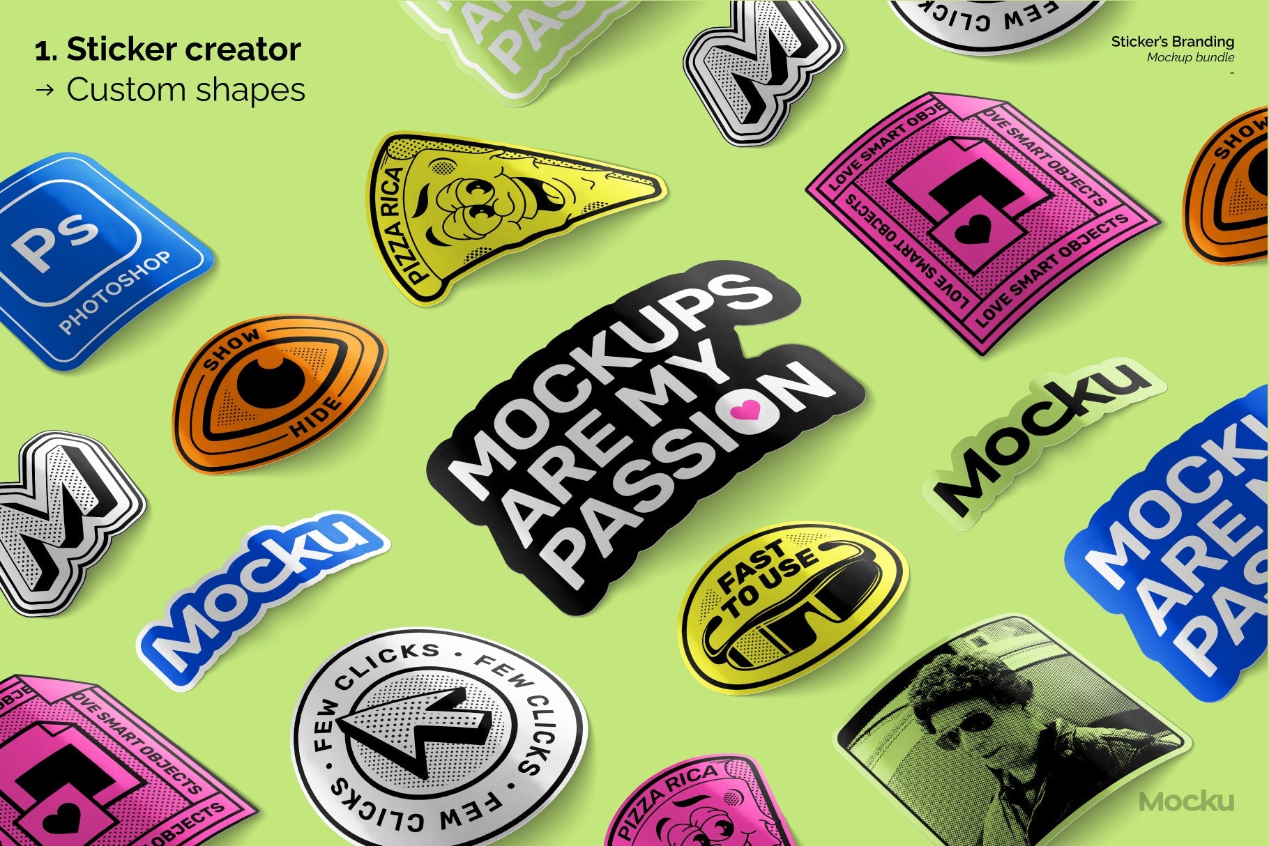 Sticker's Branding Mockup Bundle – Hello Mocku