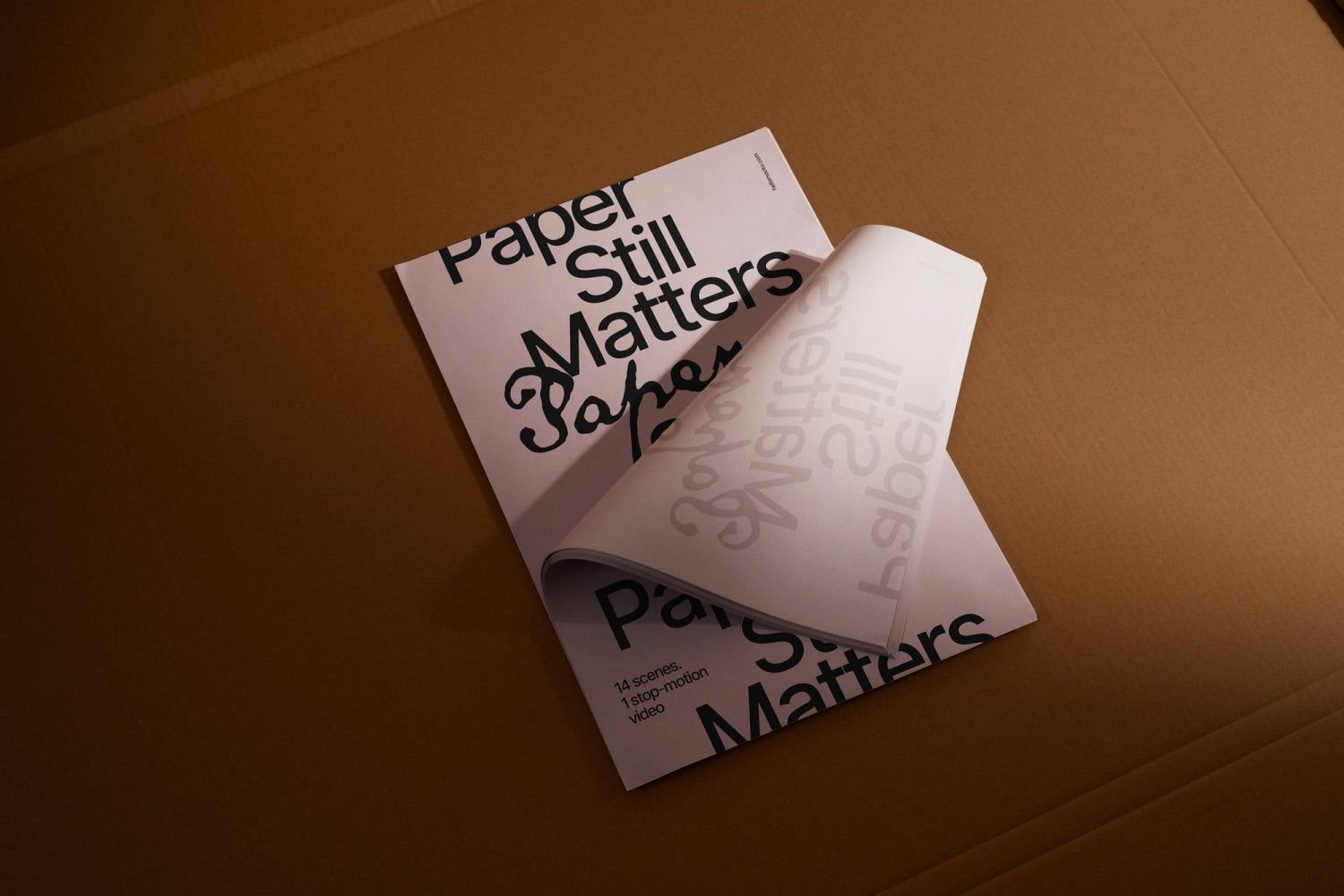 FREE Newsprint Folded Poster Mockup Set (DEMO)