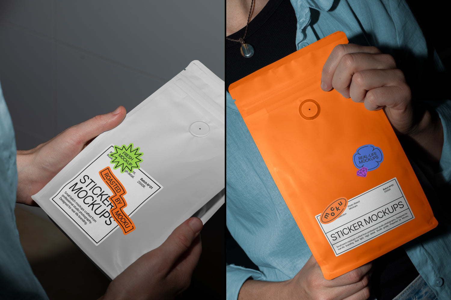 Coffee Bag Sticker Mockups Mocku Store
