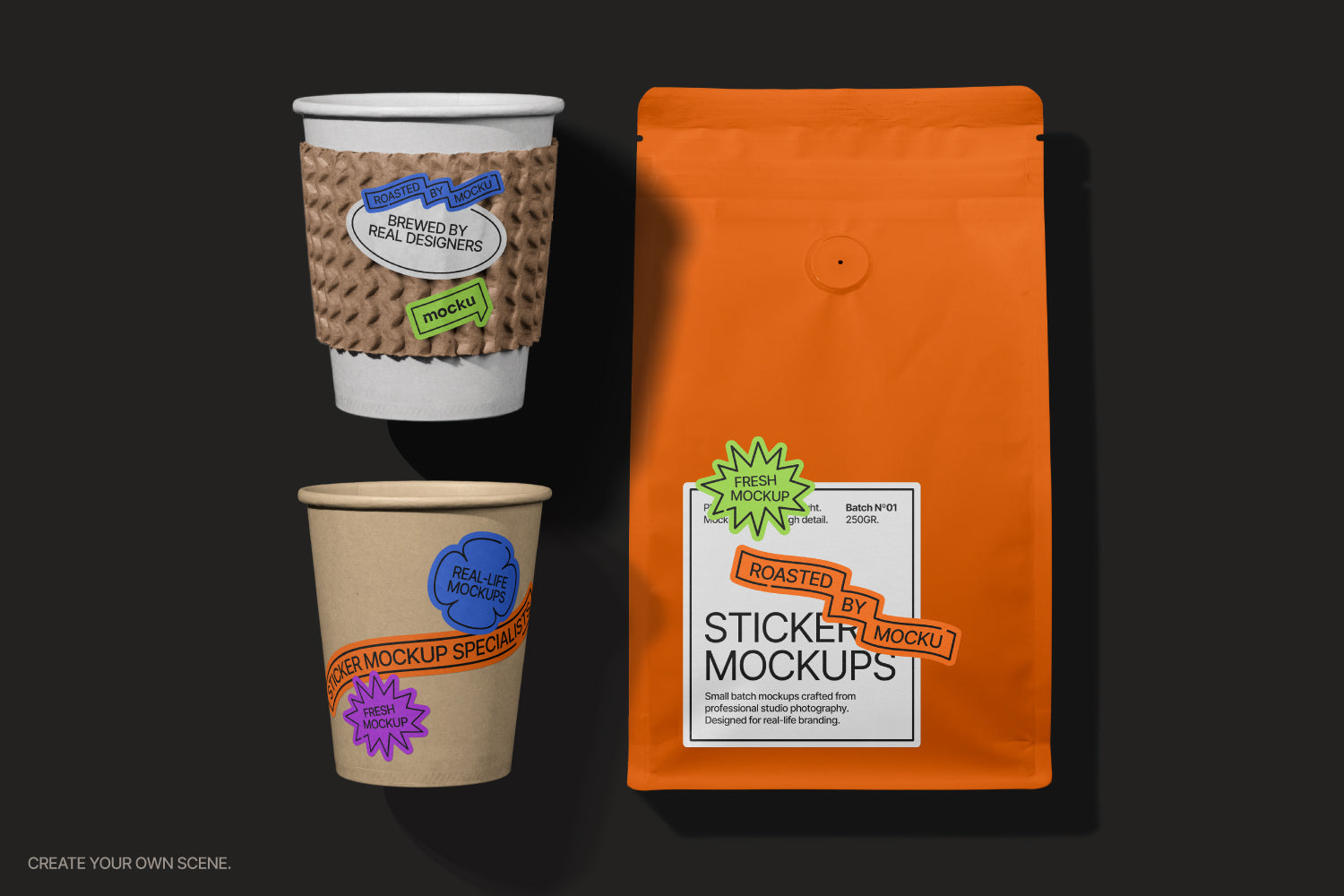 Aesthetic Sticker Mockup Bundle Mocku Store