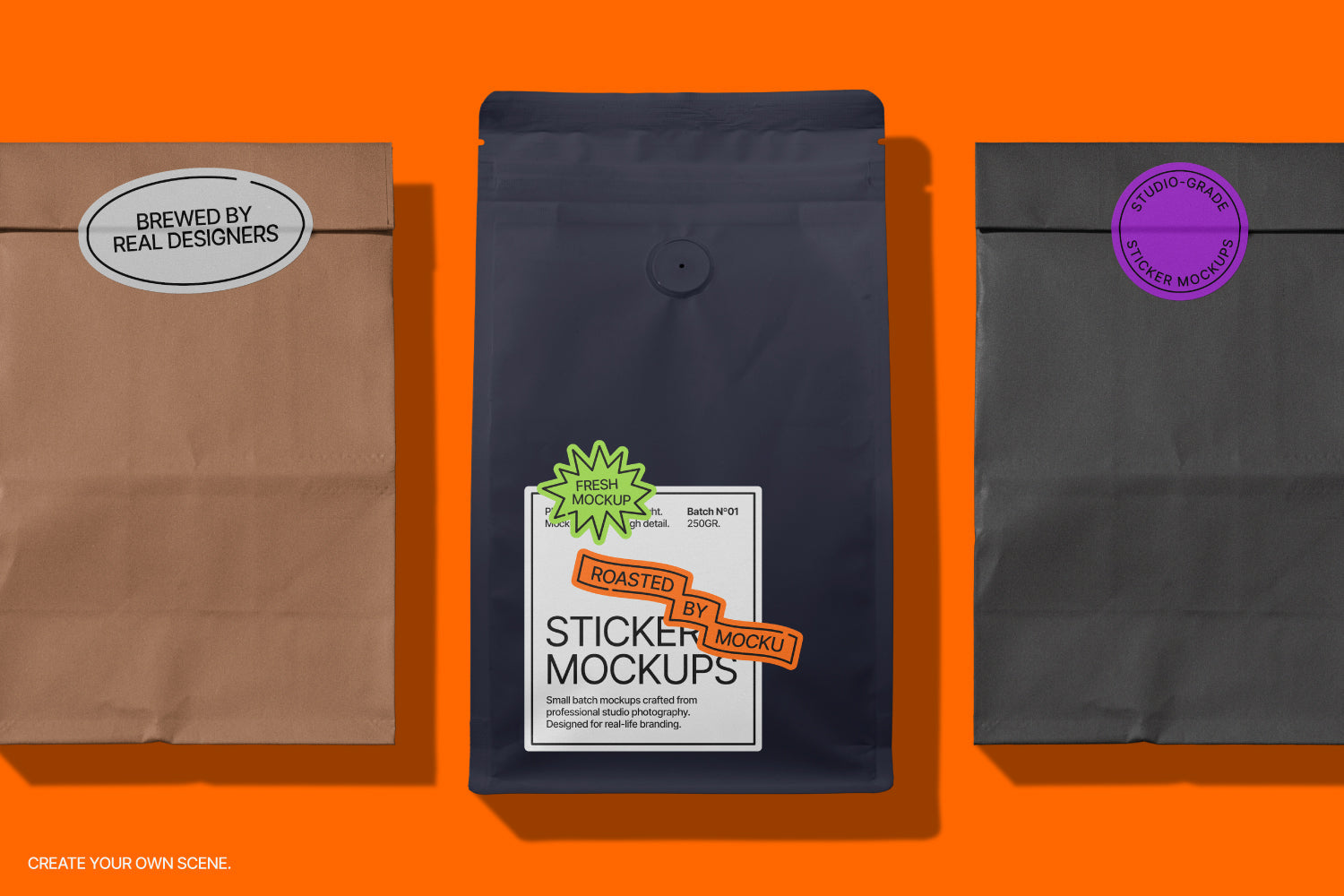 Aesthetic Sticker Mockup Bundle Mocku Store