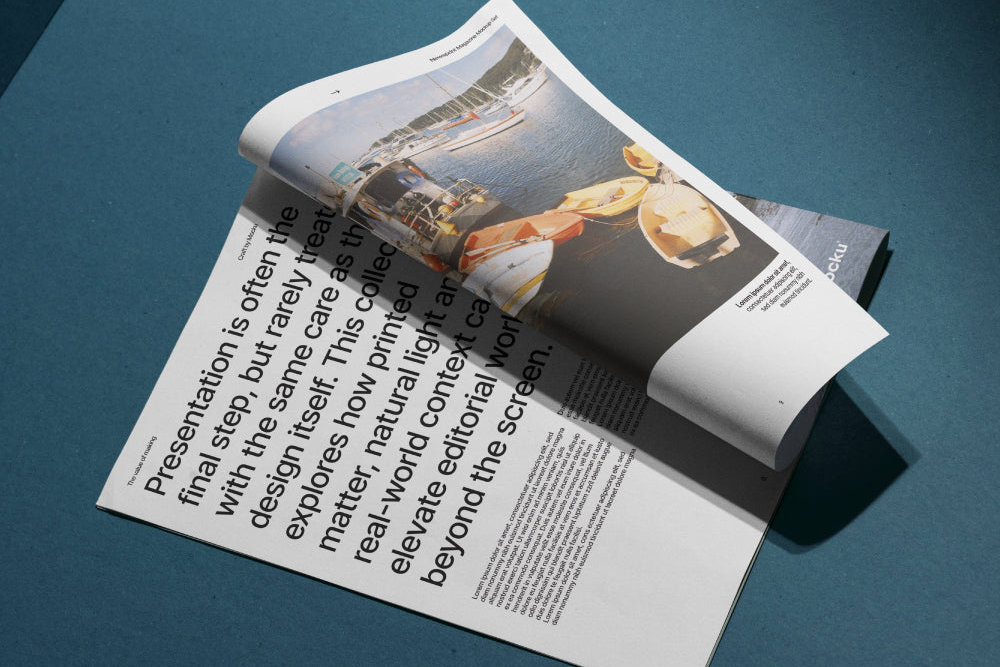 Studio Newsprint Magazine Mockup
