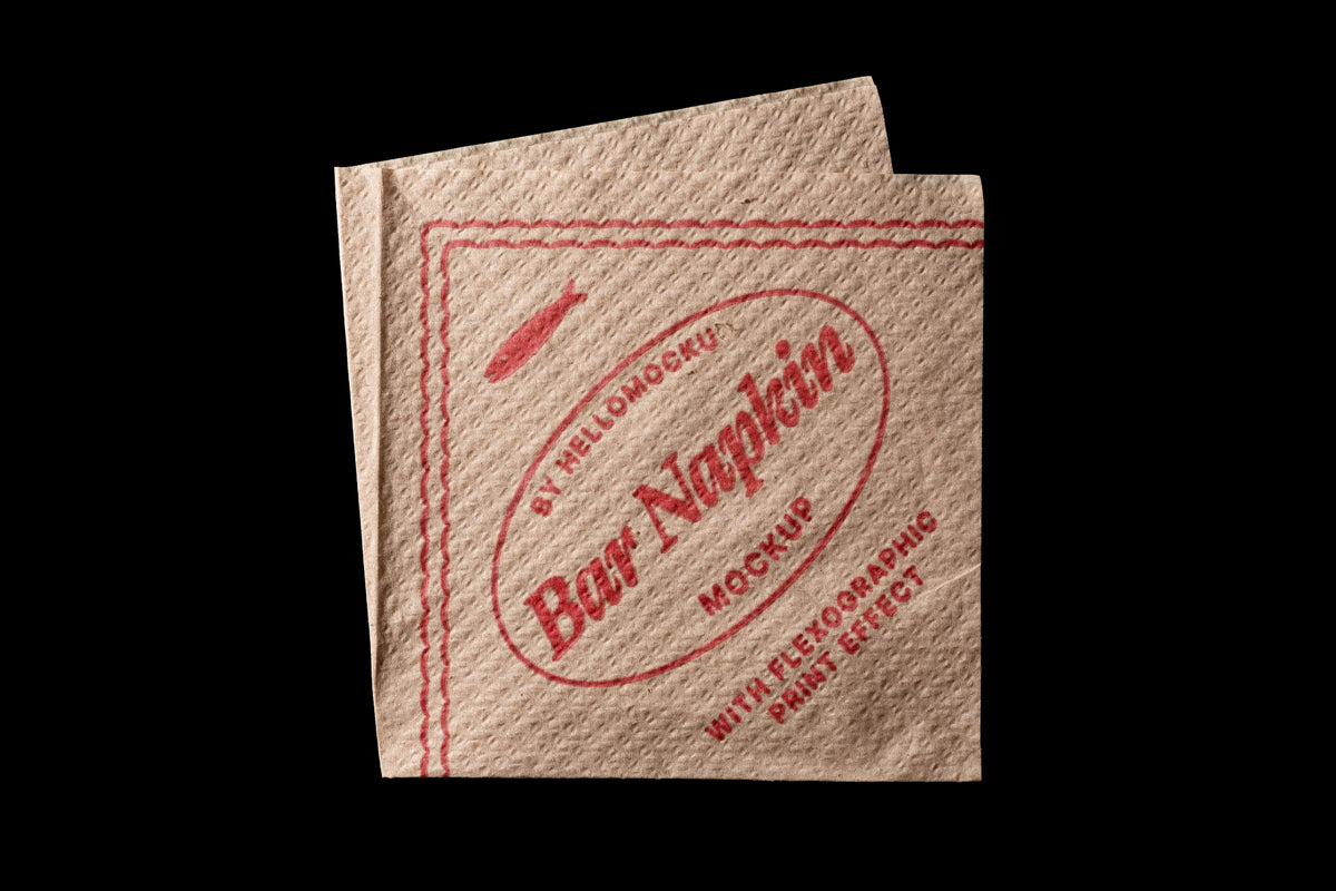 FREE Bar Napkin Mockups 01