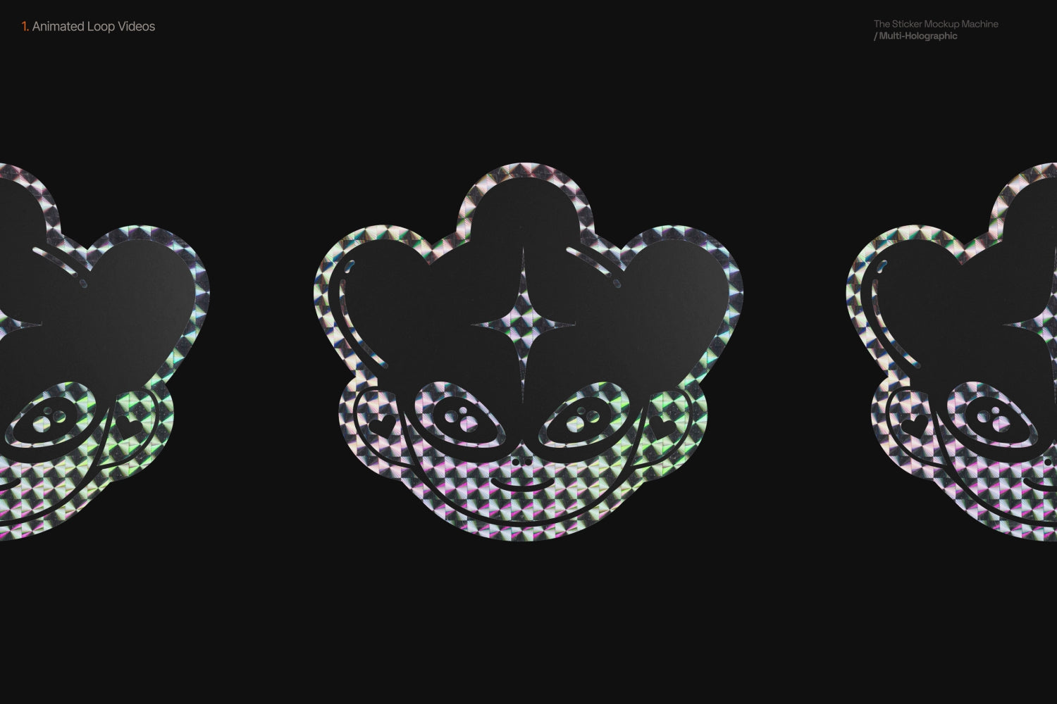 Load video: Sticker Mockup Machine – Multi Holographic