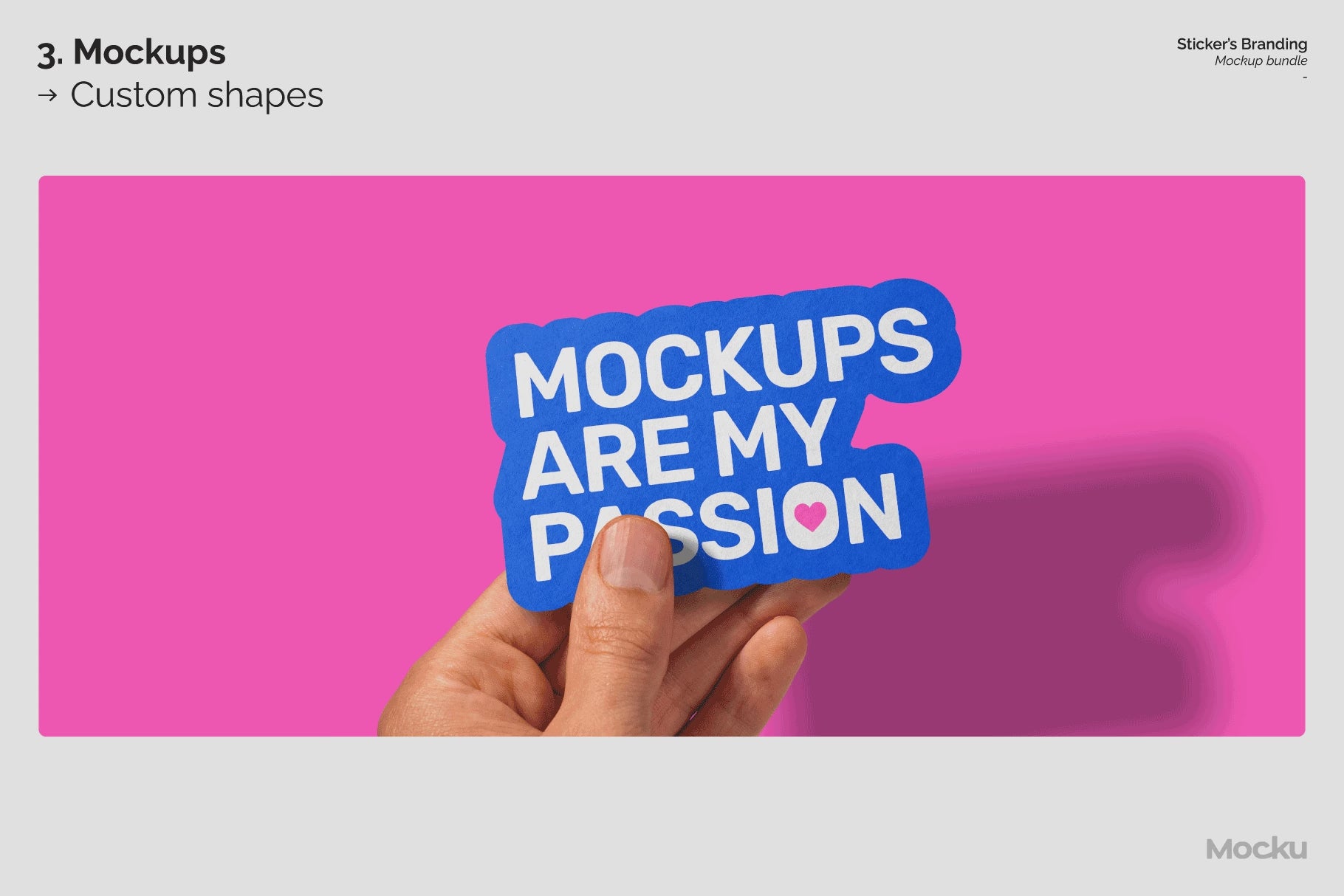 Load video: Sticker&#39;s Branding Mockup Bundle