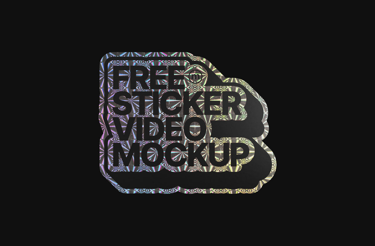 Load video: FREE Sticker Mockup Machine – Multi Holographic (DEMO)