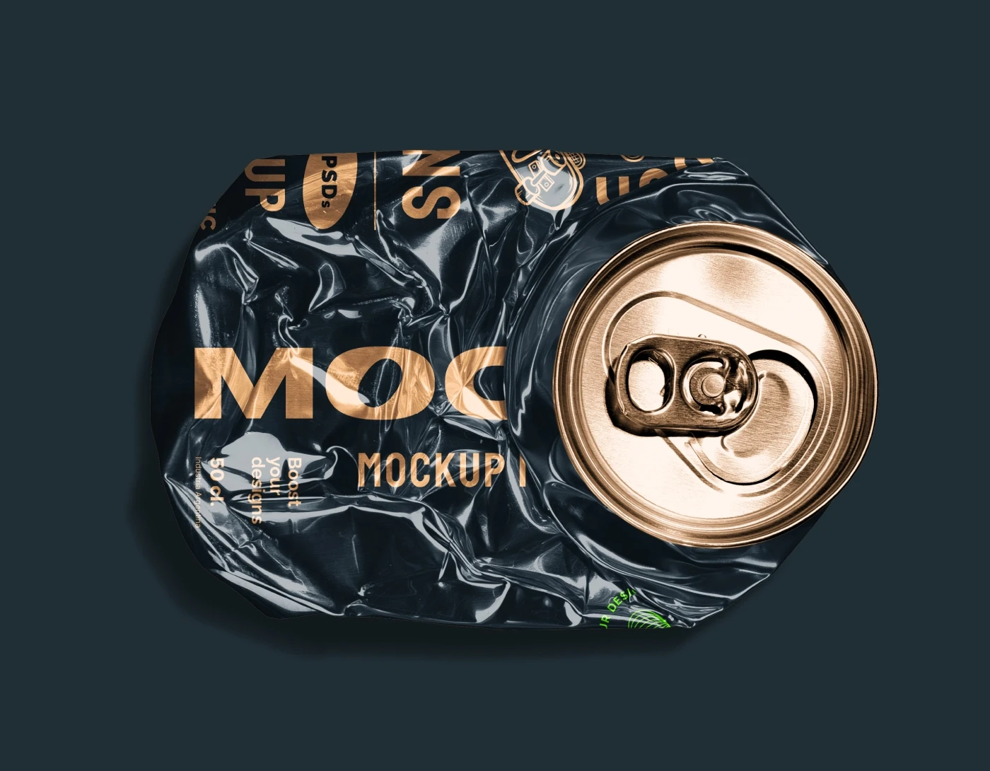 Free Crushed Can Mockup