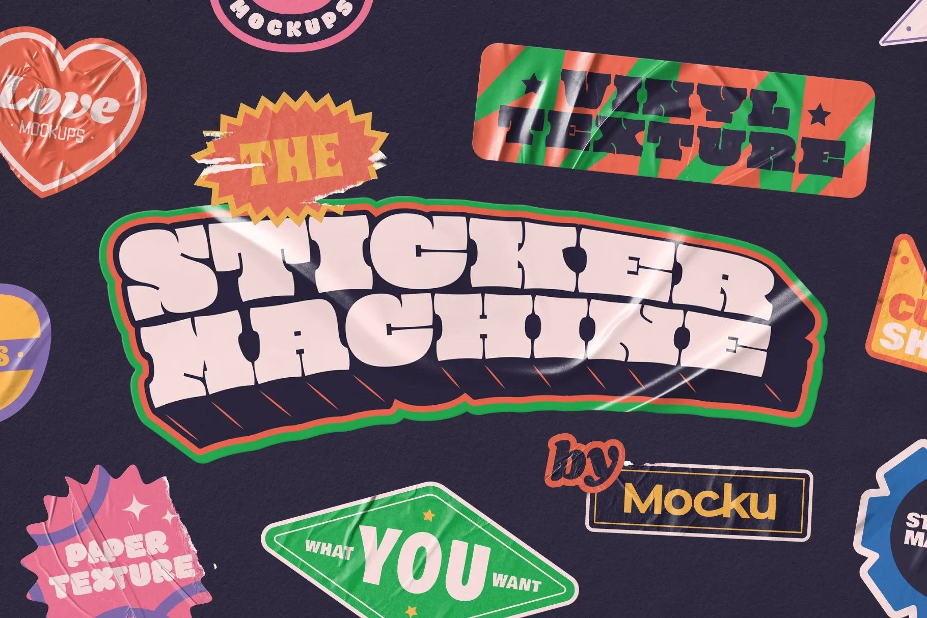 The Sticker Mockup Machine (Custom shape)thumbnaile